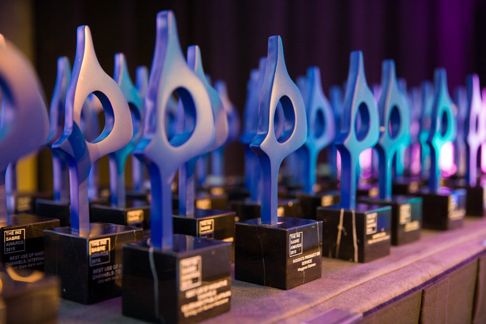 PRovoke Global SABRE Awards Trophies