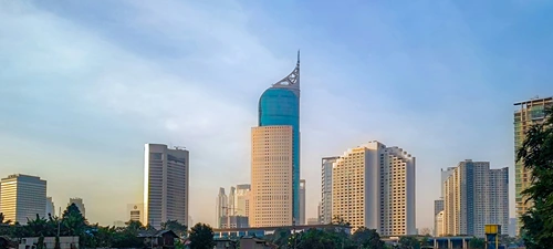 Jakarta skyline, representing MSL's market presence in Indonesia.