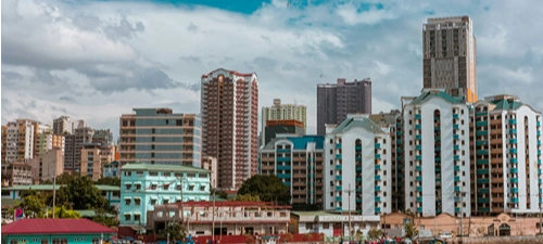 Manila skyline, representing MSL's presence in the Philippines market.