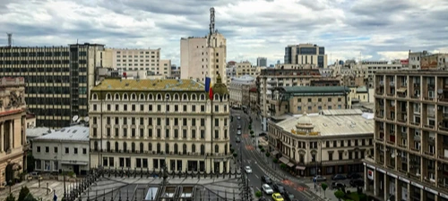 Bucharest skyline, representing MSL's market presence in Romania.