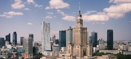 Warsaw skyline, representing MSL's market presence in Poland.