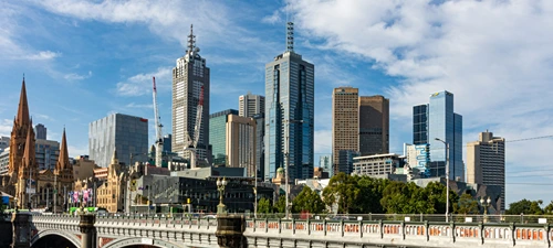 Melbourne skyline, representing MSL's Melbourne market presence.